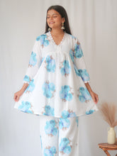 Blue Rose Suit Set - Nazakat