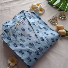 Pastel Sky Kurta - Daily Essential