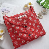 Red Mini Butta Kurta - Daily Essential