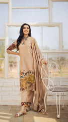 Kalamkari Cotton Kurta Set Floral Design with Coordinated Dupatta