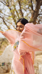 Kalamkari Cotton Kurta Set Animals Design with Coordinated Dupatta