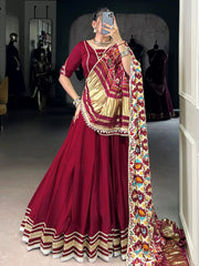 Maroon Georgette Lehenga Choli – Wedding & Festive Wear