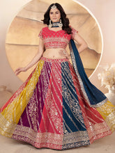 Multi-Color Georgette Lehenga Choli – Elegant Wedding & Festive Wear