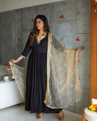 Black Crush Kanchali Suit Set