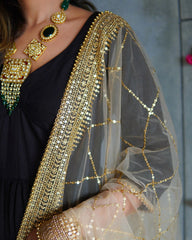 Black Crush Kanchali Suit Set