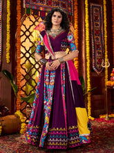 Vibrant Viscose Cotton Lehenga Choli with Digital Print, Embroidery & Mirror Work