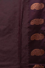 Anandha Blue Brocade Semi Soft Silk Saree