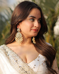 Faux Georgette Anarkali Suit – Thread & 9mm Sequins Work