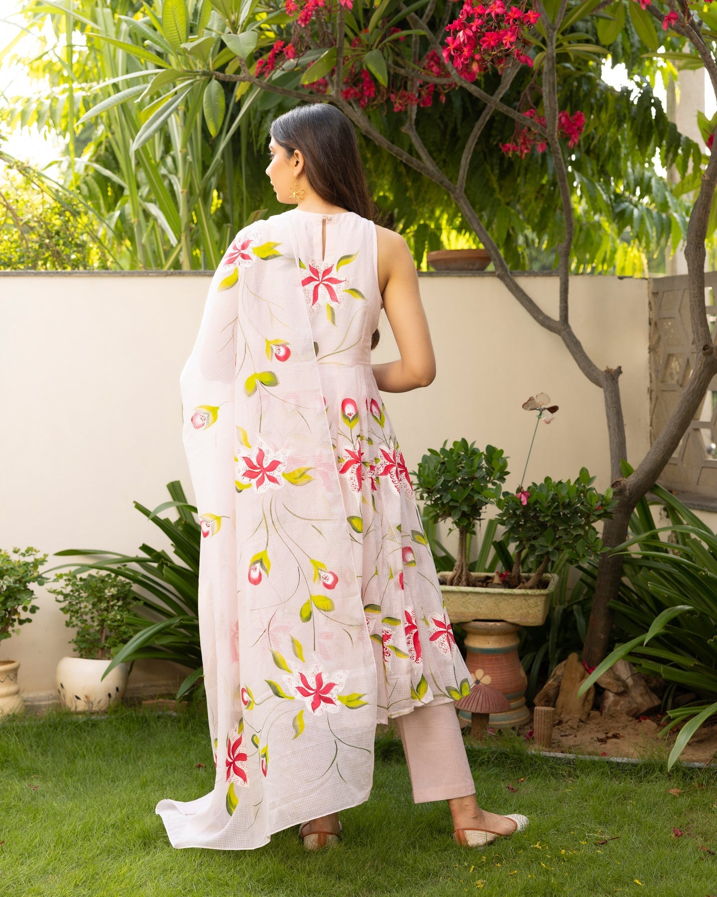Ivory Bloom Handpainted Suit Set