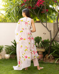 Ivory Bloom Handpainted Suit Set