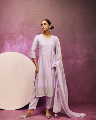 Lady in Lavender Suit