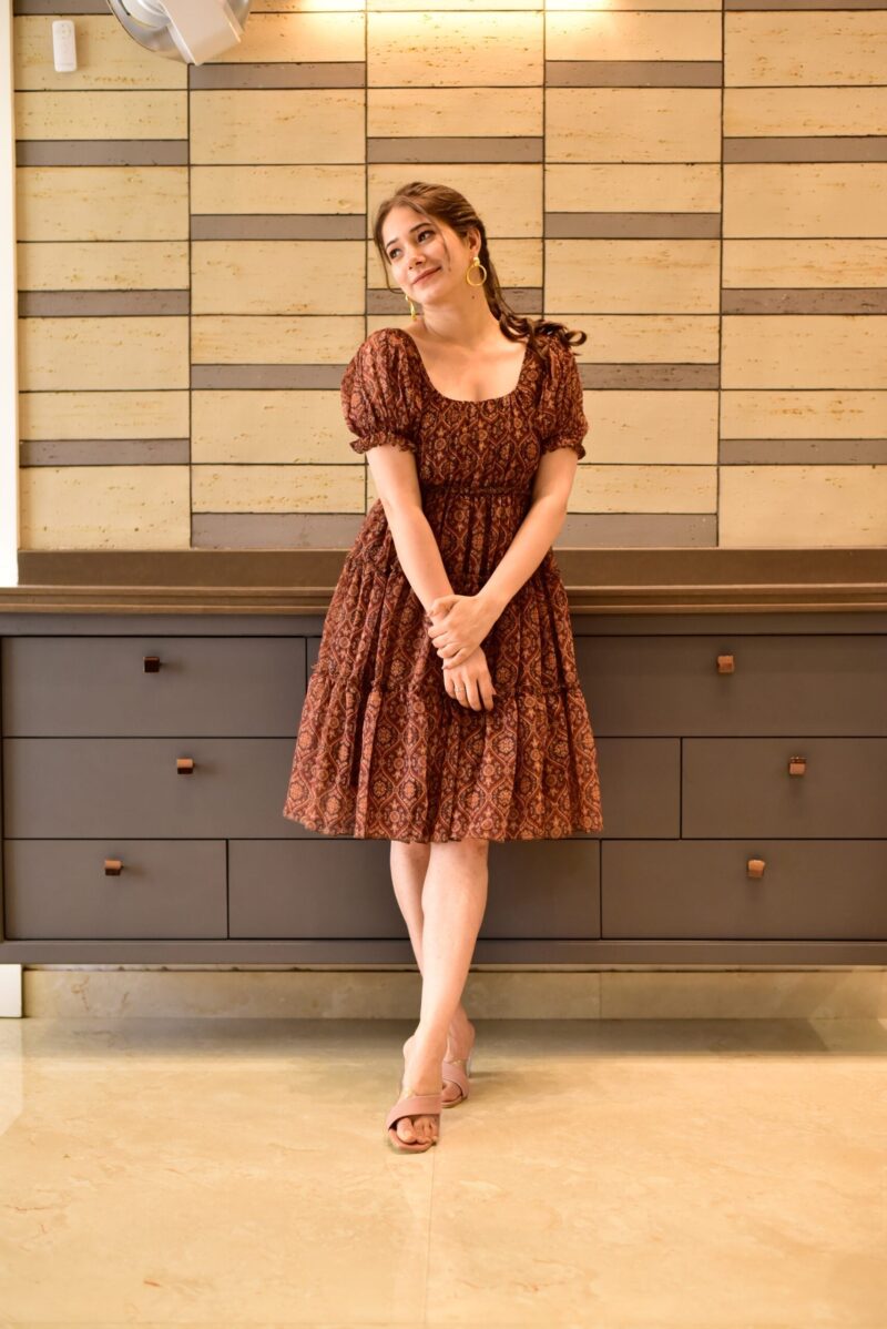 brown harbour georgette dress