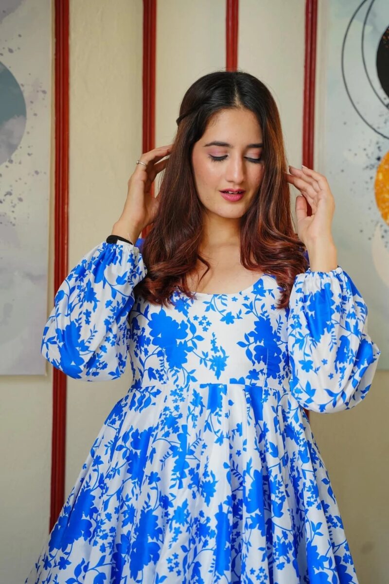 blue Emma floral dress - Image 5